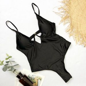 Deep plunge one piece swim suit NEW bikini